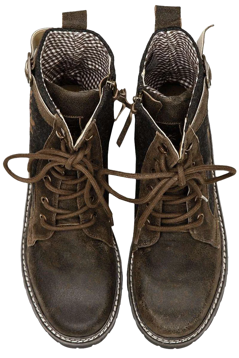 Damen Trachten-Stiefel mit Edelweiss
