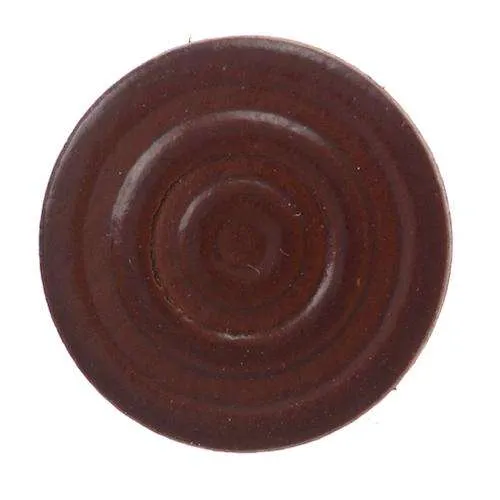 Lederknopf Braun mit Öse – Lederknopf LE-11