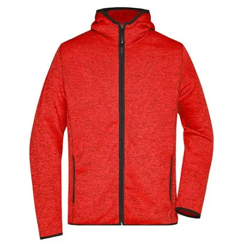 Herren Strickfleece-Kapuzenjacke – Gemütlich & Stilvoll für Freizeit und Sport