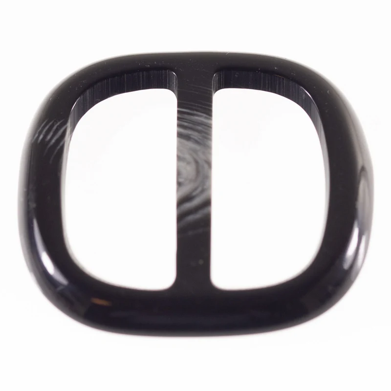 Gürtelschnalle Schwarz-Grau 44 mm – Hornimitatschnalle S-HI