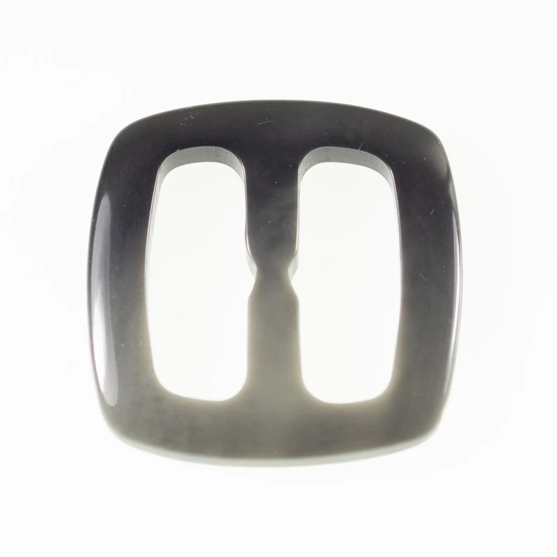 Gürtelschnalle Schwarz-Grau 26 mm – Hornimitatschnalle S-HI