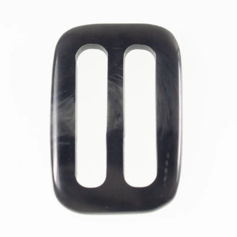 Gürtelschnalle Schwarz-Grau 30 mm – Hornimitatschnalle S-HI