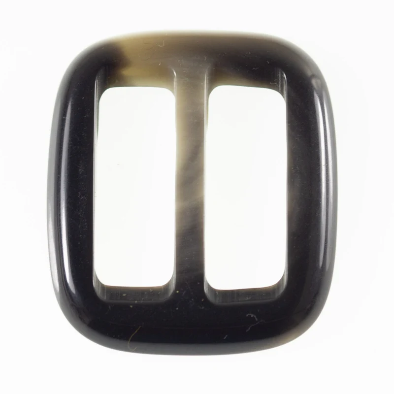 Gürtelschnalle Schwarz-Grau 30 mm – Hornimitatschnalle S-HI