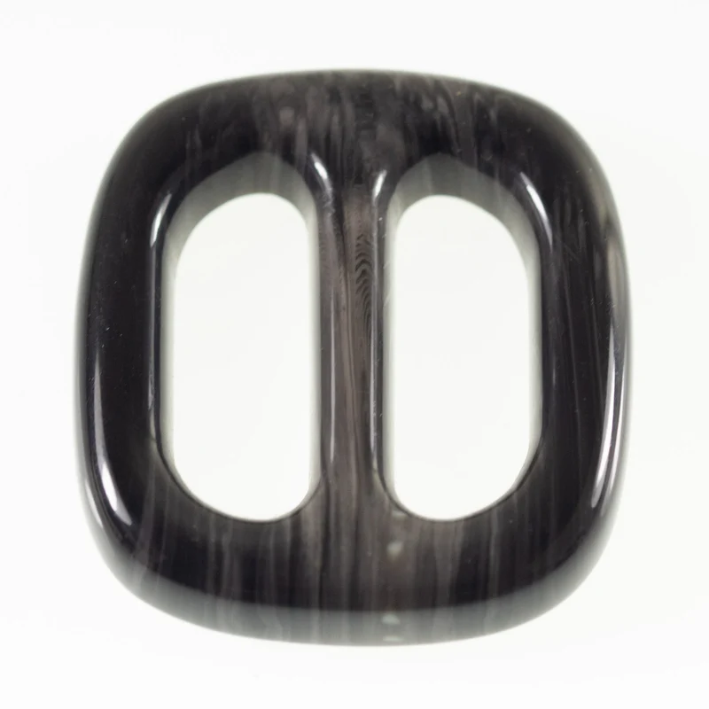 Gürtelschnalle Schwarz-Grau 30 mm – Hornimitatschnalle S-HI