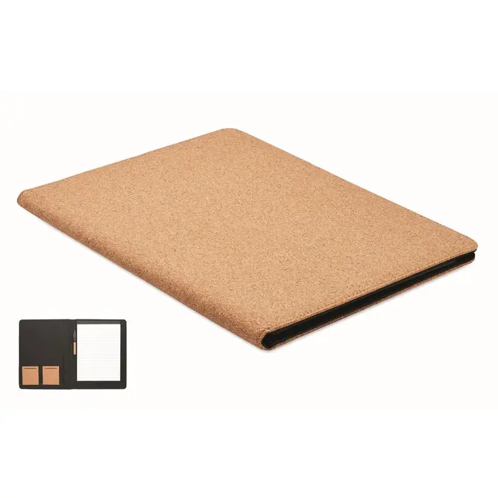 DIN A4 Dokumentenmappe CONCORK in Beige - Stilvoll & Praktisch