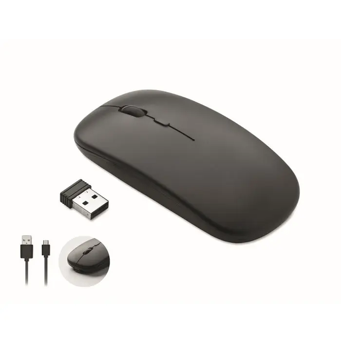 CURVY C Optikmaus in Schwarz – Ergonomisches Design für Komfort & Präzision