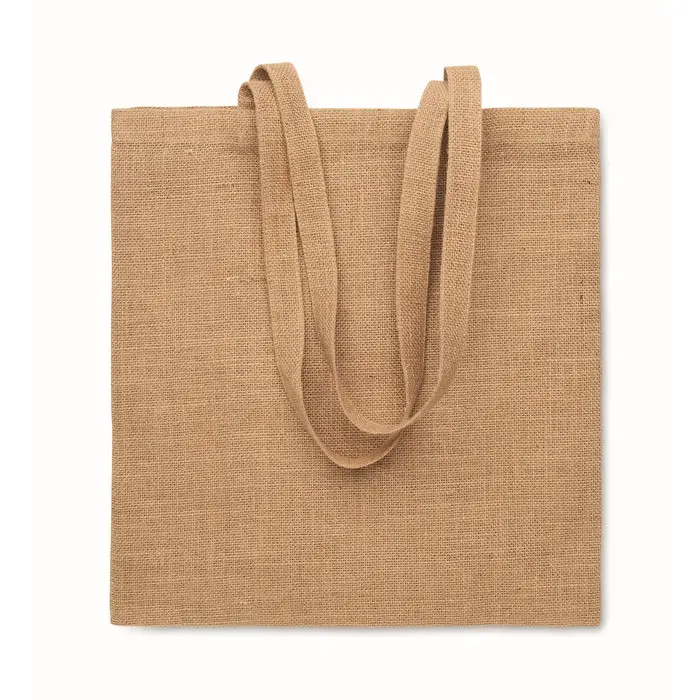 ZOLANG Beige Jute-Einkaufstasche, Nachhaltig & Stilvoll