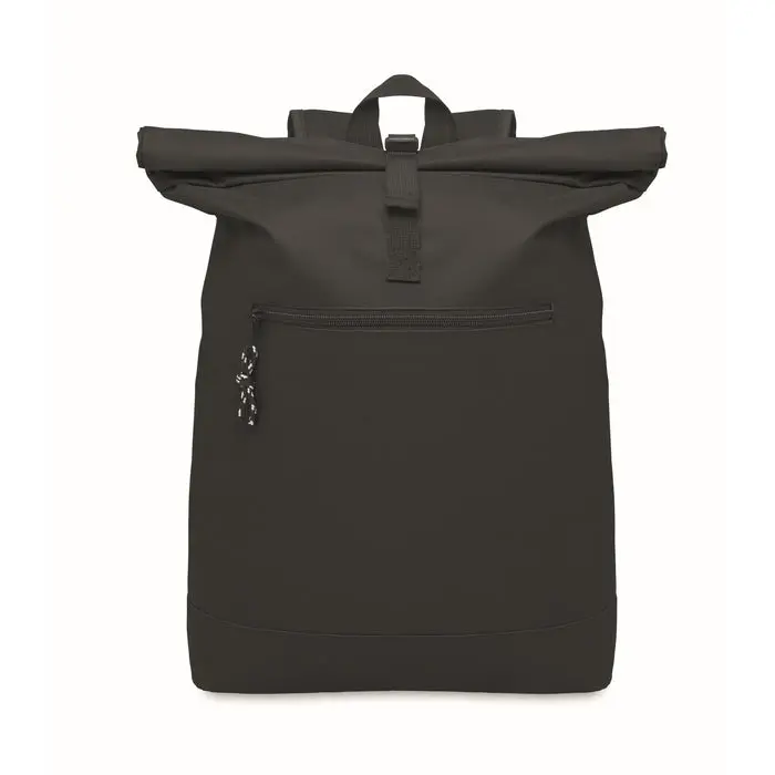 IREA Rolltop-Rucksack 600D – Stilvoll & Robust, Schwarz