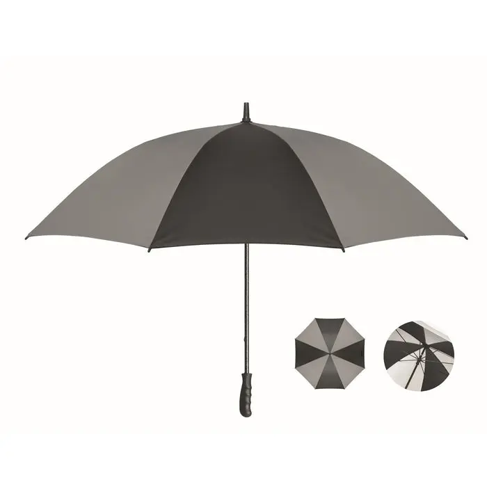 Stilvoller Regenschirm UGUA 30 - Schwarz, Windfest & Langlebiger Wetterschutz