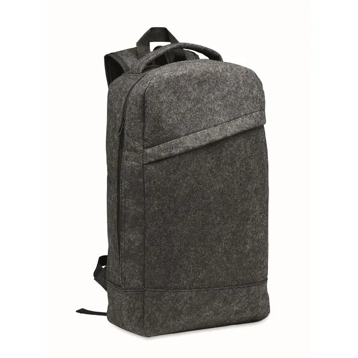 LLANA 13 RPET-Filz Laptop-Rucksack – Elegant, Dunkelgrau