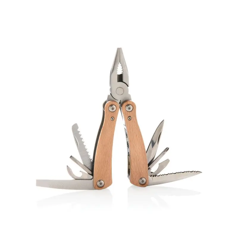 Vielseitiges Holz-Multitool - braunes Multifunktionswerkzeug für Outdoor und Alltag