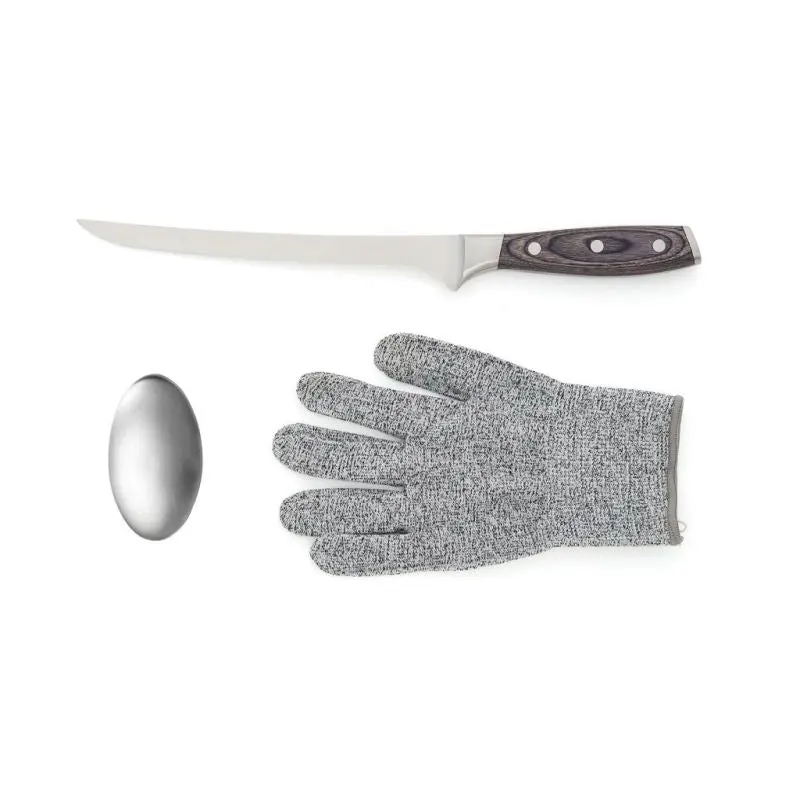 VINGA Kaiser Filetier-Set - Silber Hochwertiges Filiermesser-Set für präzises Arbeiten