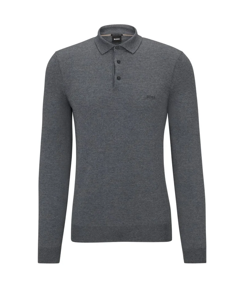 BOSS Poloshirt Grau