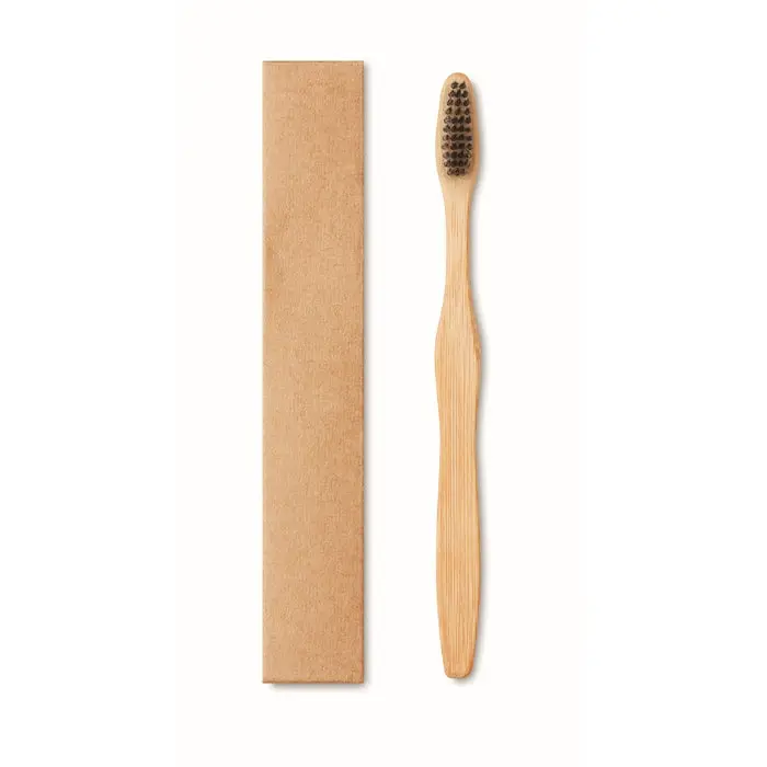 DENTOBRUSH Schwarze Bambus-Zahnbürste – Ökologisch & Stilvoll