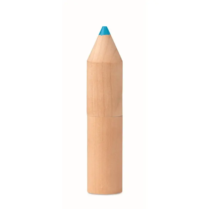 Edle Holzkassette mit 6 Stiften PETIT COLORET - Holz - Hochwertiges Mal- und Schreibset