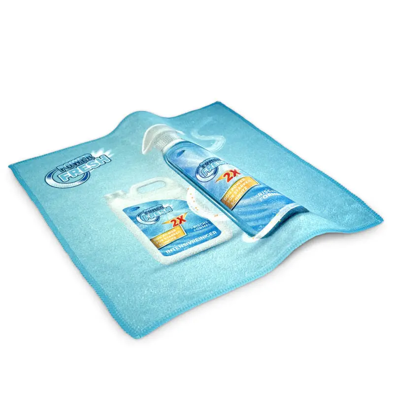 Universal-Mikrofasertuch 30x30 cm mit individuellem Digitaldruck