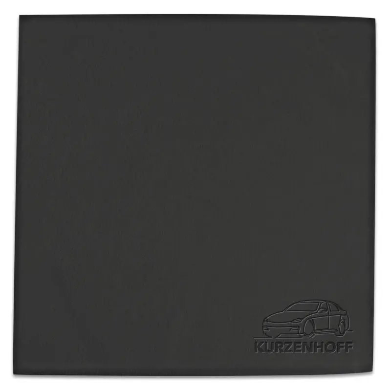 Microfaser Strukturtuch 30x30cm, Schwarz mit dezenter Blindprägung