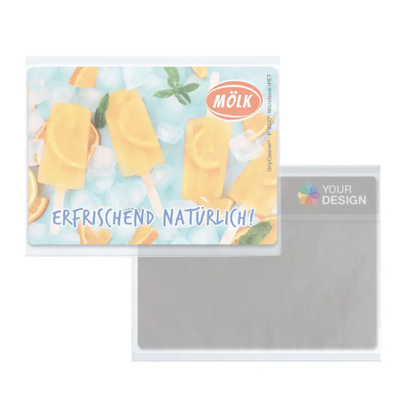rPET GripCleaner 4-in-1 Mauspad 21x15 cm mit individuellem Digitaldruck