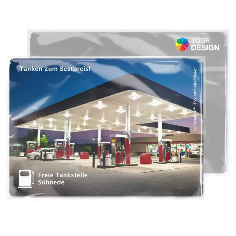 GripCleaner 4-in-1 Mousepad 21x15 cm mit Digitaldruck – Vielseitig & Praktisch