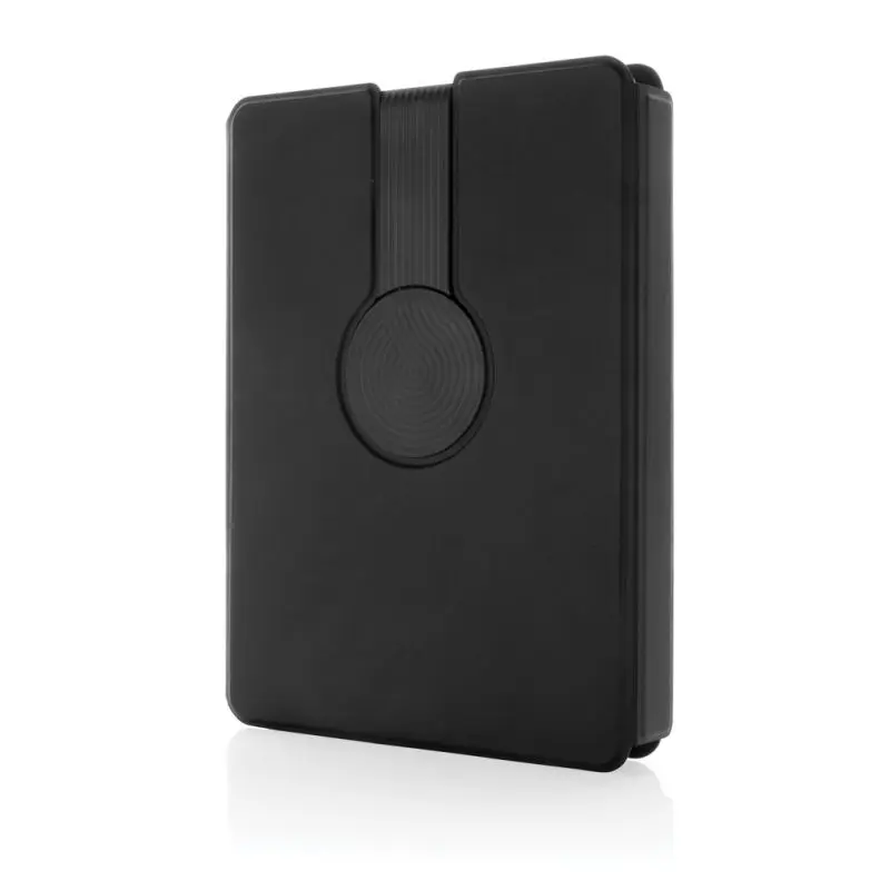 Swiss Peak 2-in-1 Notizbuch & kabelloses Ladepad aus RCS rPU - Schwarz