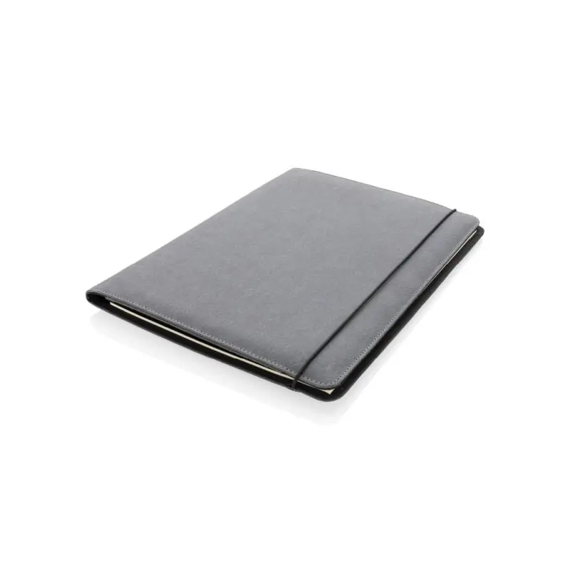 A4 Portfolio aus PU in Grau - Elegante Dokumentenmappe