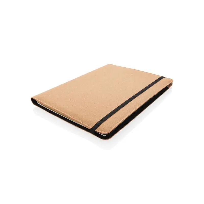 Luxus Kork Dokumentenmappe A4 mit Stift - Elegant Braun