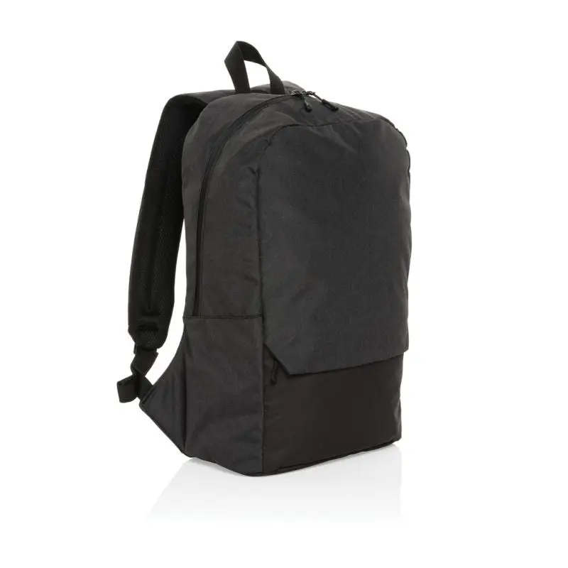 Kazu AWARE™ RPET 15.6 Laptop-Rucksack, Langlebig & Stilvoll, Schwarz