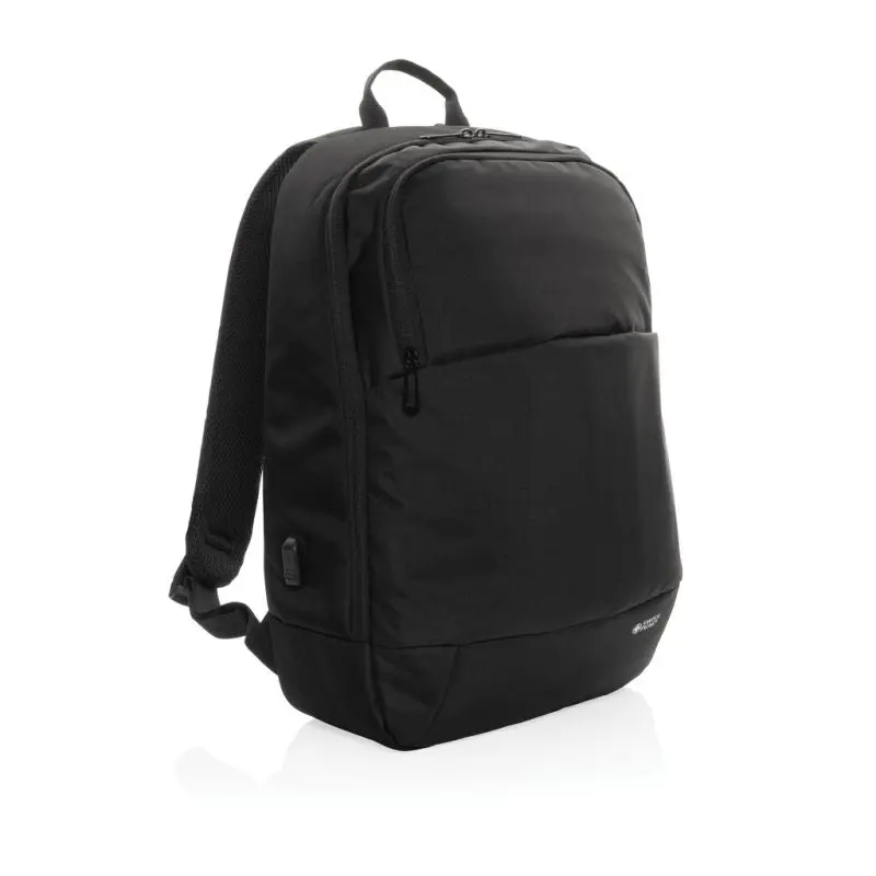 Swiss Peak AWARE™ Moderner 15.6 Laptop-Rucksack, Stilvoll, Schwarz