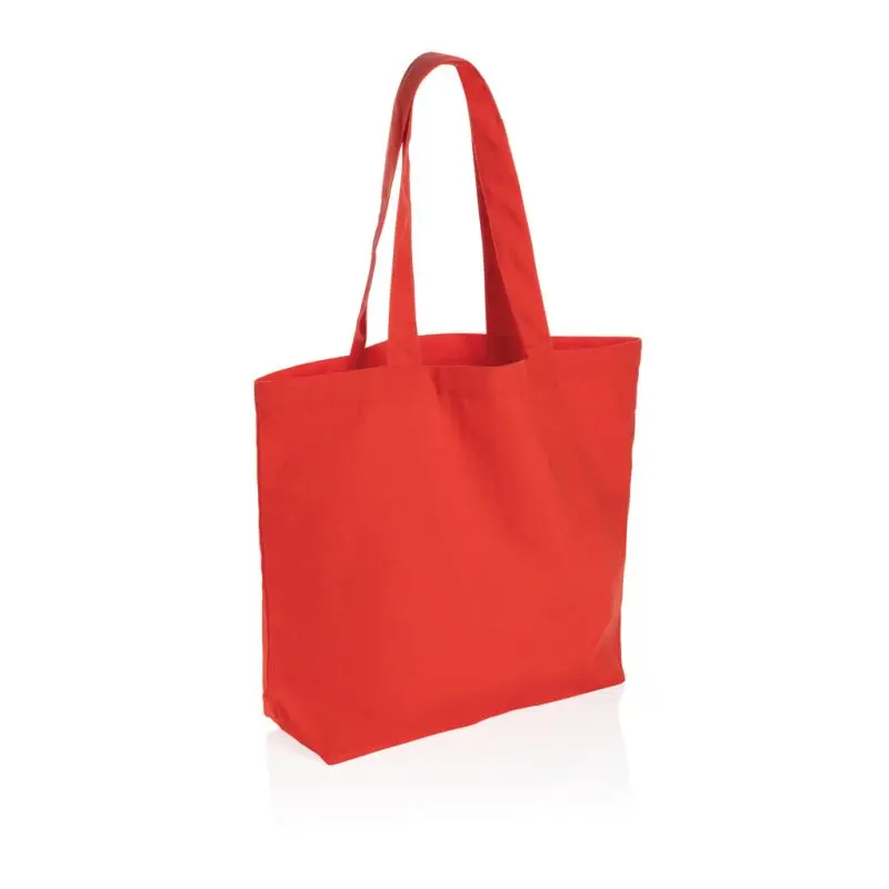 Impact Aware™ rCanvas Shopper 240g/m² mit Tasche in Luscious Red – Stilvoll & Öko-Bewusst