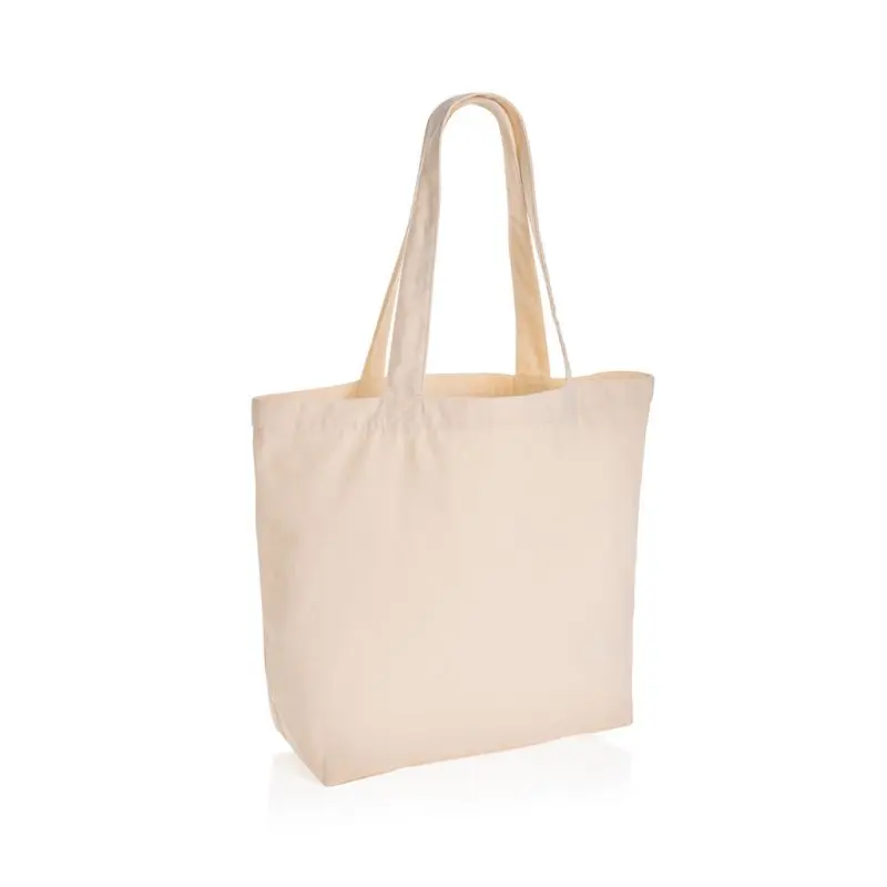 Impact Aware™ rcCanvas Shopper 240g/m² + Tasche in Off White – Umweltfreundlich & Chic
