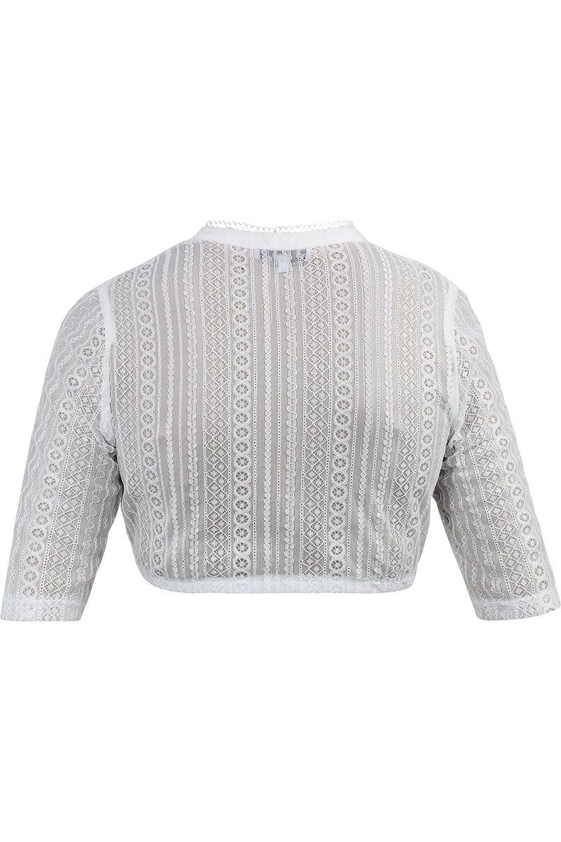Dirndlbluse mit feiner Spitze