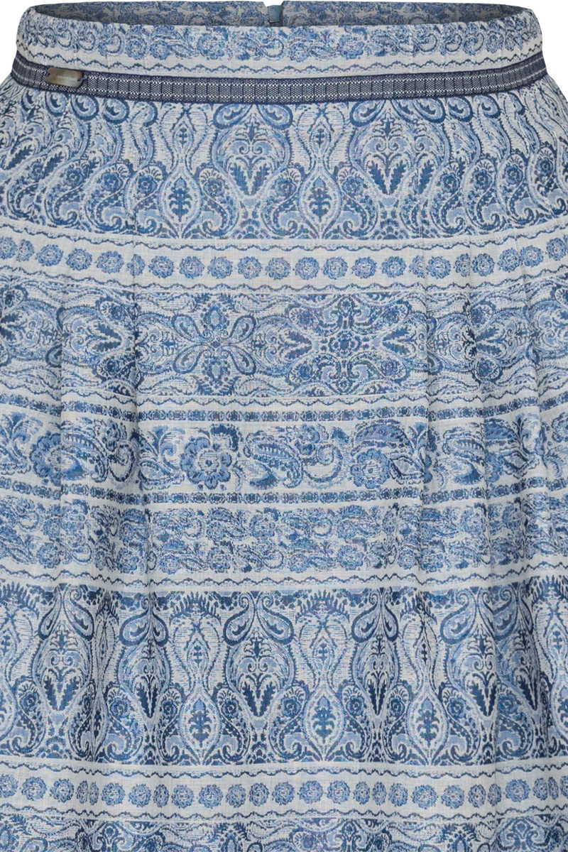 Trachtenrock Midilänge mit Paisleymuster