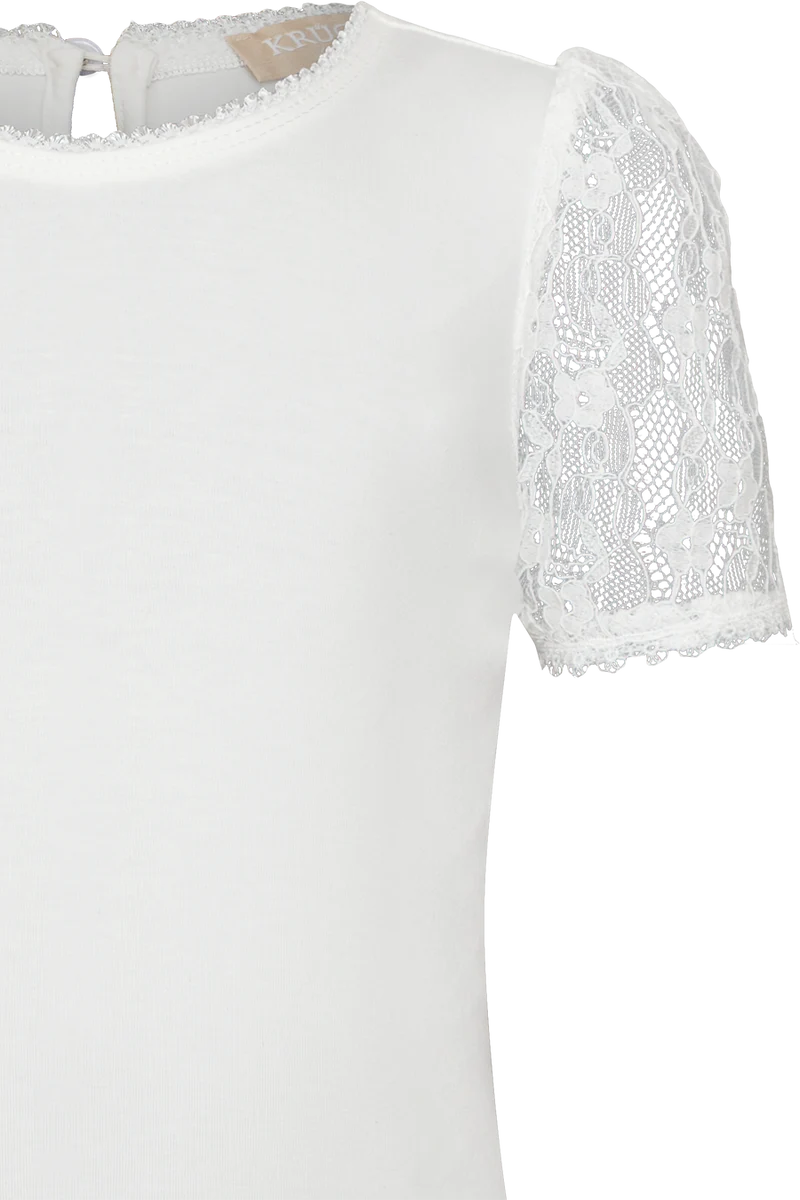 Kinder Trachtenshirt mit Spitzenärmel