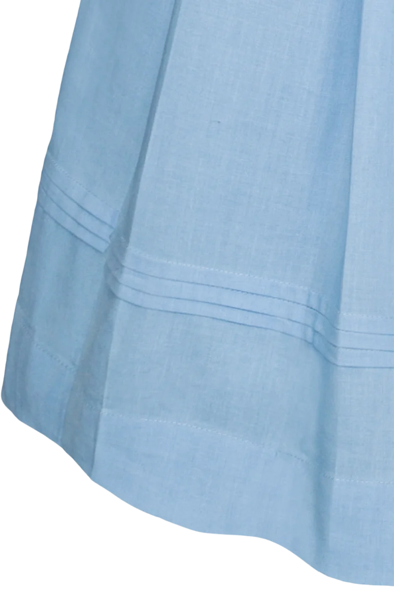 Midi-Trachtenkleid mit Schürze und Gürtel - dunkelblau