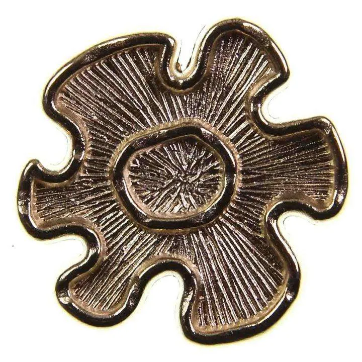 Metallknopf Blumenmotiv Gold – Uniformknopf MK-173G