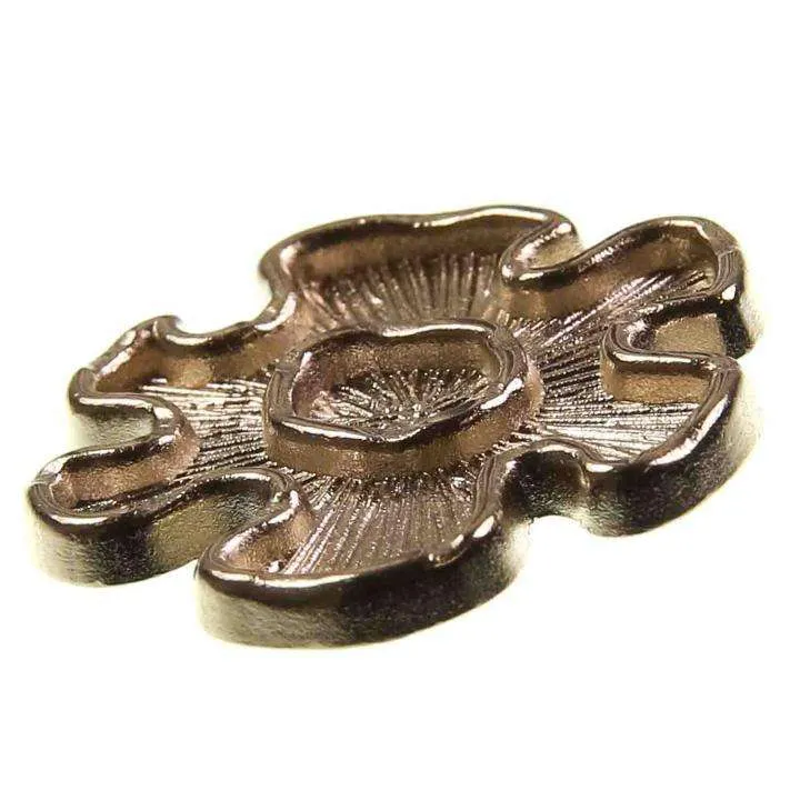Metallknopf Blumenmotiv Gold – Uniformknopf MK-173G