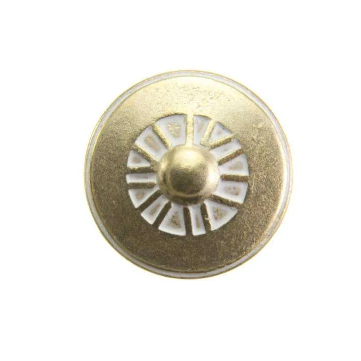 Metallknopf Muster Gold – Öse MK-214G