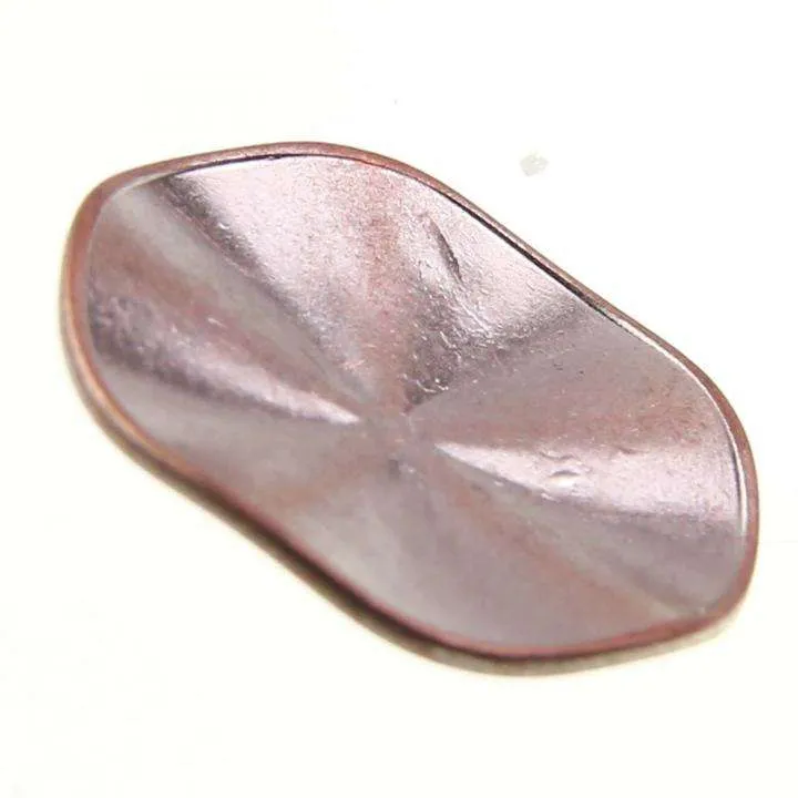 Metallknopf Blumenmotiv Silber-Kupfer – Öse MK-20K