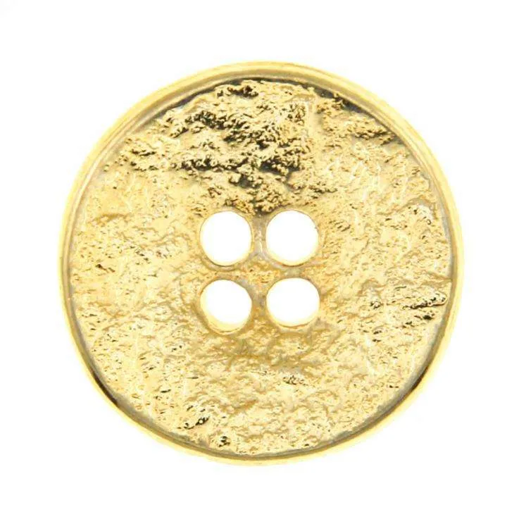 Metallknopf Blumenmotiv Gold – Trachtenknopf MK-218G