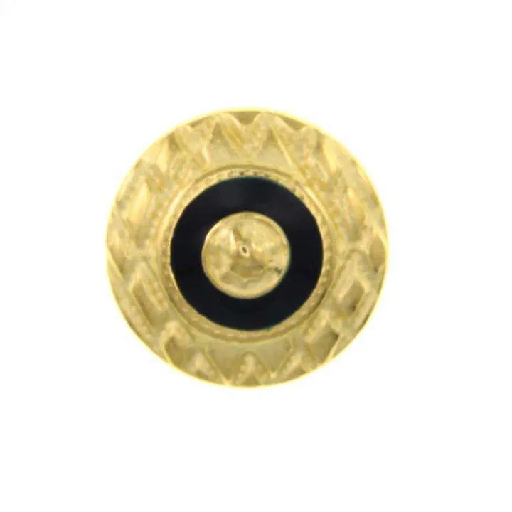 Metallknopf Gold-Blau 18 mm – Metallknopf MK-223