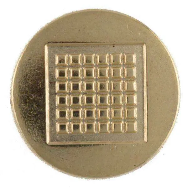 Metallknopf flach Gold – Öse MK-232G