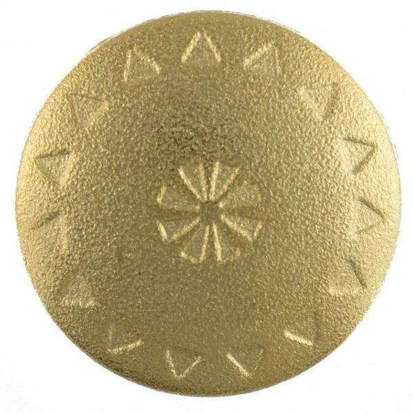 Metallknopf Blumenmotiv Gold – Trachtenknopf MK-240G