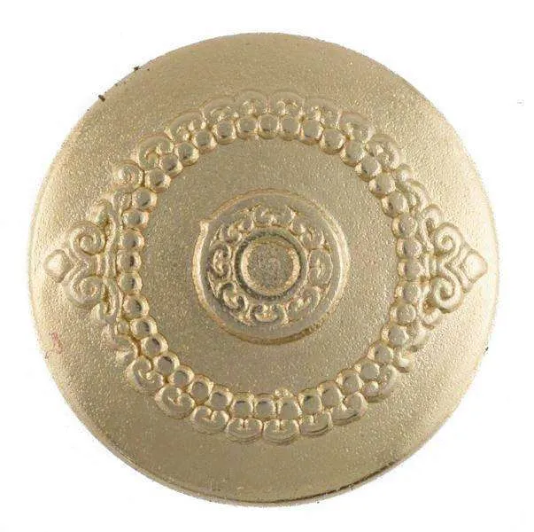 Metallknopf Blumenmotiv Gold – Trachtenknopf MK-242G