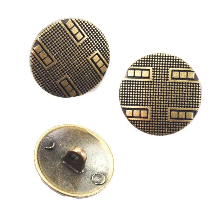 Metallknopf Altgold-Gold – Trachtenknopf MK-252AG