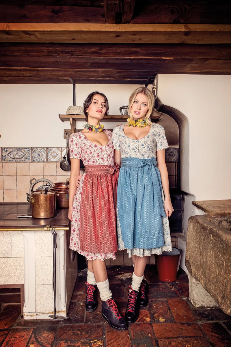 BAUMWOLL- TRADITIONSDIRNDL BLAU