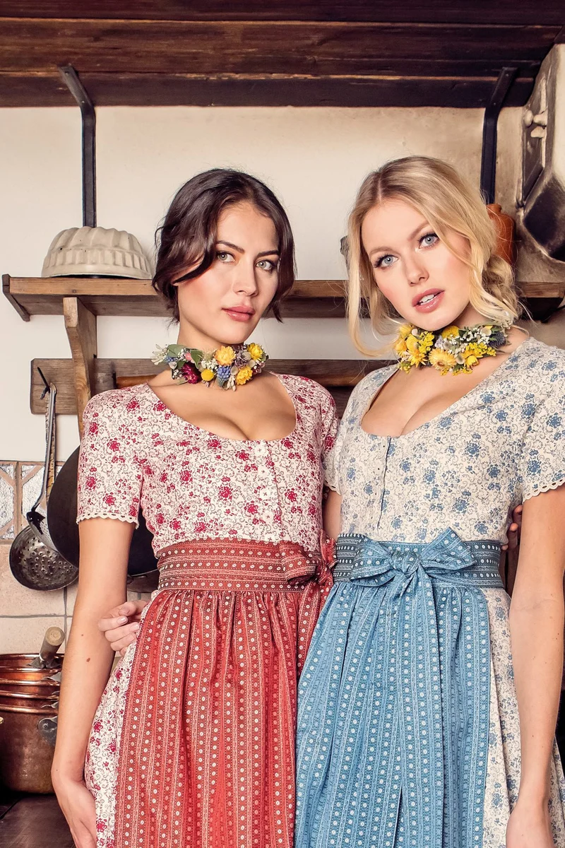 BAUMWOLL- TRADITIONSDIRNDL ROT