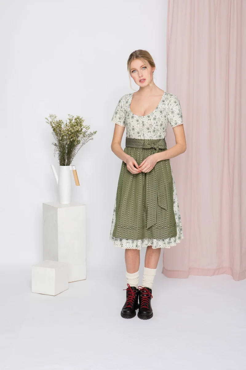 BAUMWOLL- TRADITIONSDIRNDL GRÜN