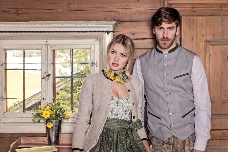 BAUMWOLL- TRADITIONSDIRNDL GRÜN