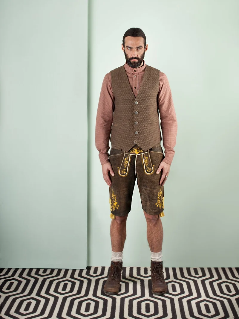 KAROHEMD SLIMFIT ROST