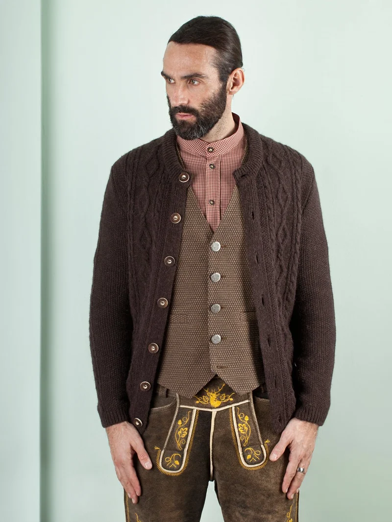 KAROHEMD SLIMFIT ROST